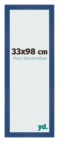 Photo Frame 33x98 cm Dark Blue MDF Bologna Front Size | Yourdecoration.com