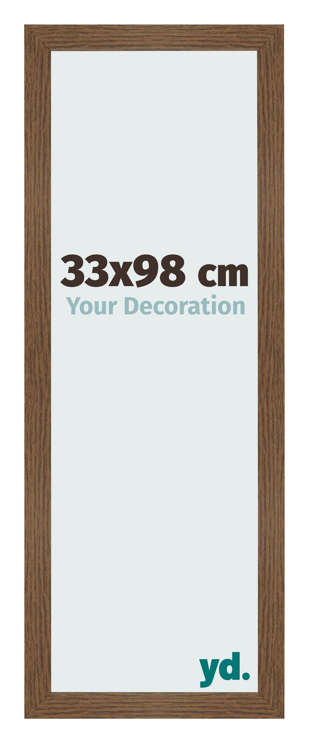 Photo Frame 33x98 cm Oak Rustic MDF Bologna Front Size | Yourdecoration.com