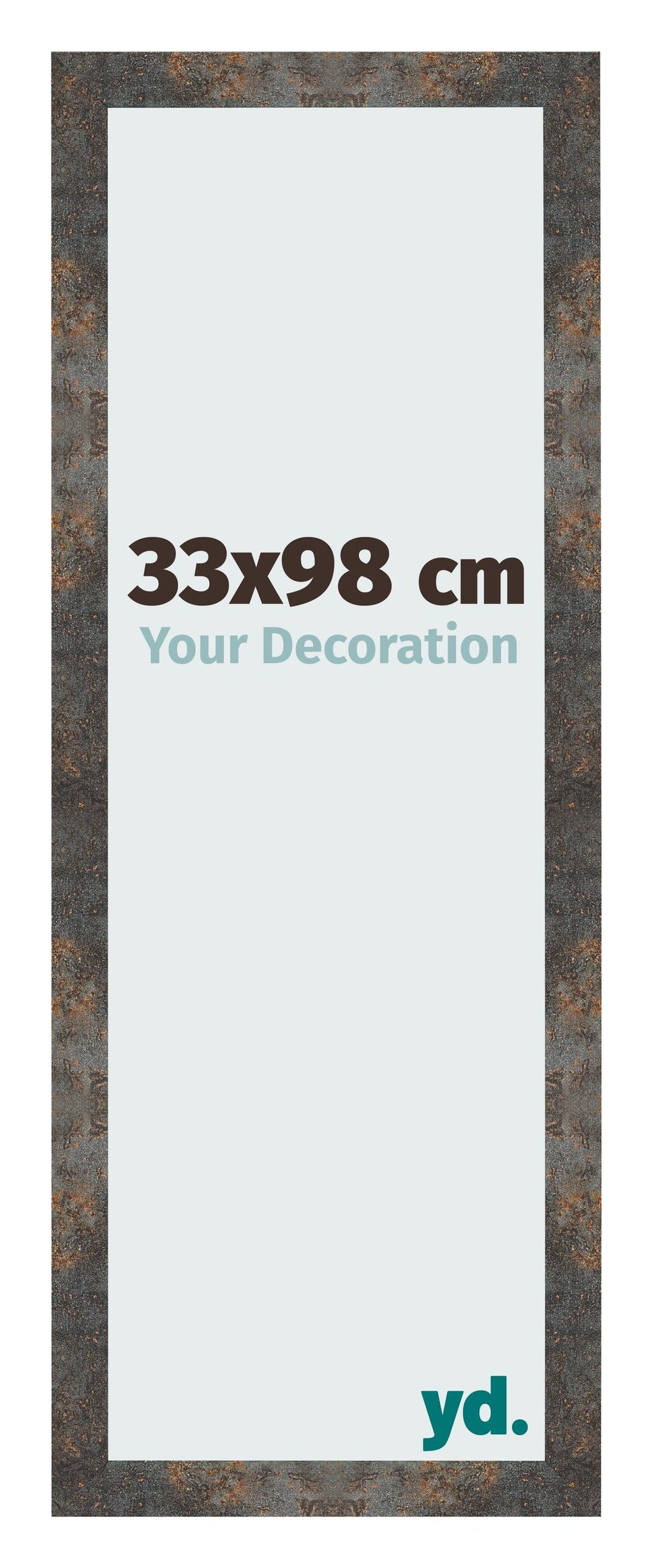 Photo Frame 33x98 cm Oxidized Metal MDF Bologna Front Size | Yourdecoration.com