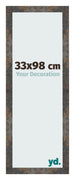 Photo Frame 33x98 cm Oxidized Metal MDF Bologna Front Size | Yourdecoration.com