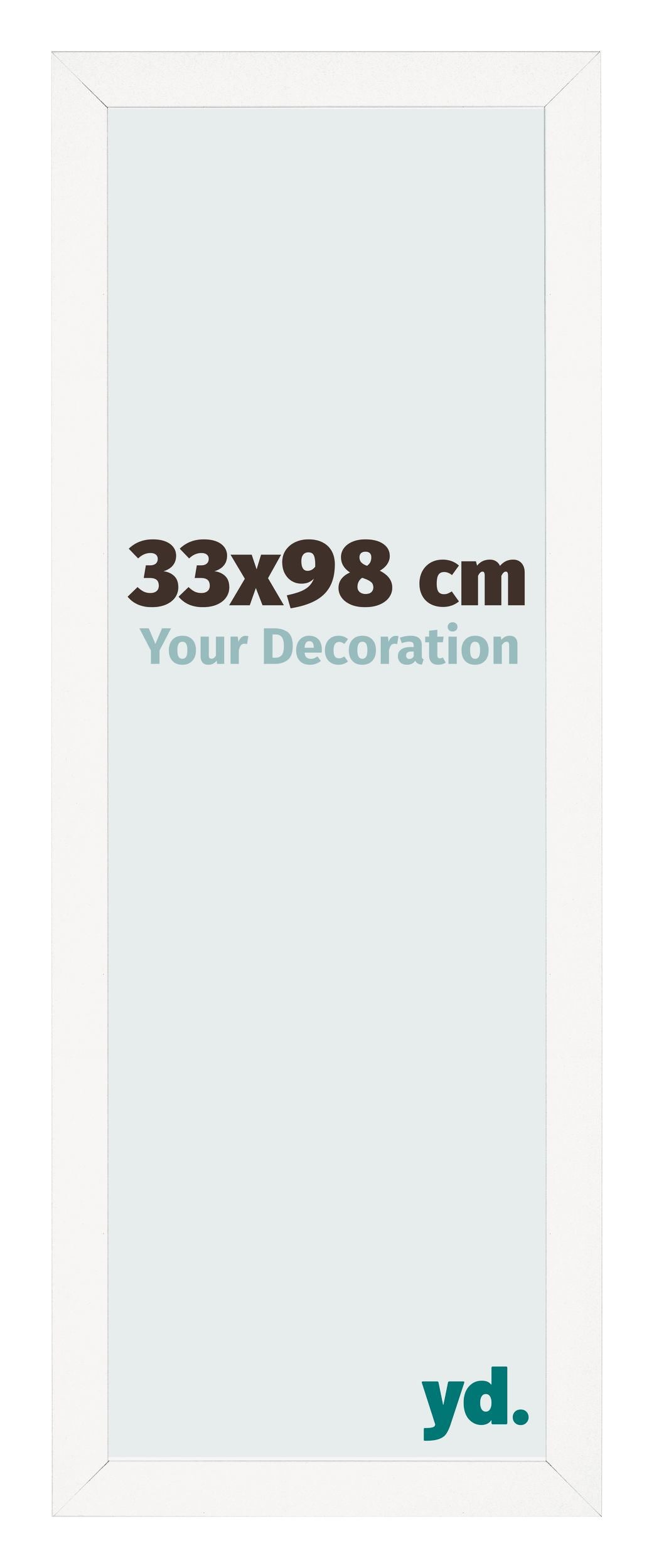 Photo Frame 33x98 cm White High Gloss MDF Bologna Front Size | Yourdecoration.com