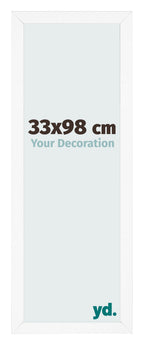 Photo Frame 33x98 cm White Matte MDF Bologna Front Size | Yourdecoration.com
