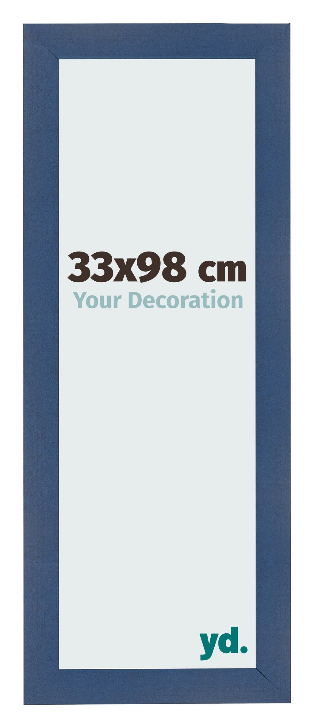 Photo Frame 33x98cm Dark Blue Swept MDF Pisa Front Size | Yourdecoration.com