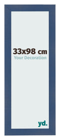 Photo Frame 33x98cm Dark Blue Swept MDF Pisa Front Size | Yourdecoration.com
