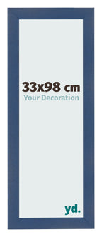 Photo Frame 33x98cm Dark Blue Swept MDF Pisa Front Size | Yourdecoration.com