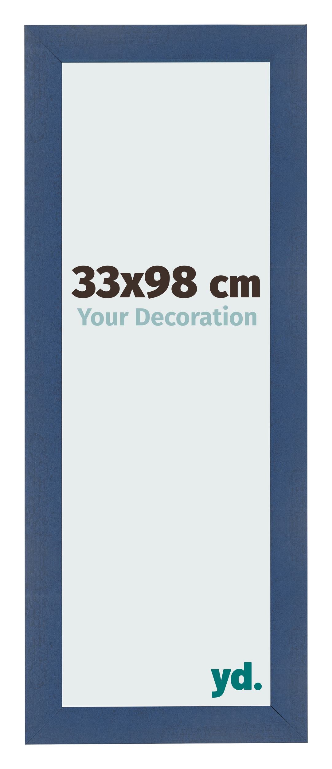 Photo Frame 33x98cm Dark Blue Swept MDF Pisa Front Size | Yourdecoration.com