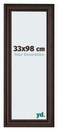 Photo Frame 33x98cm Oak Dark MDF Lazio Front Size | Yourdecoration.com