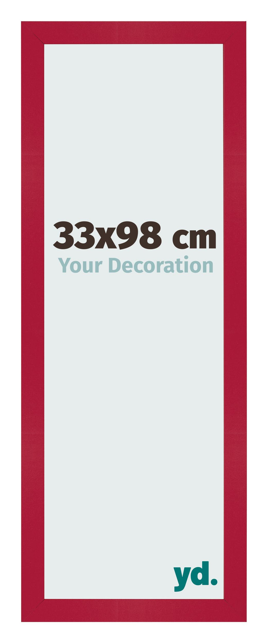 Photo Frame 33x98cm Red MDF Bologna Front Size | Yourdecoration.com