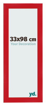 Photo Frame 33x98cm Red MDF Pisa Front Size | Yourdecoration.com
