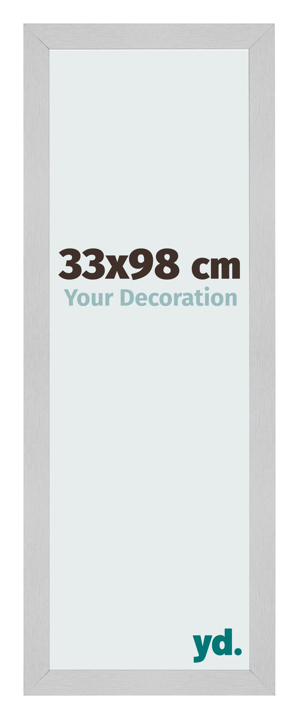 Photo Frame 33x98cm Stainless Steel MDF Bologna Front Size | Yourdecoration.com