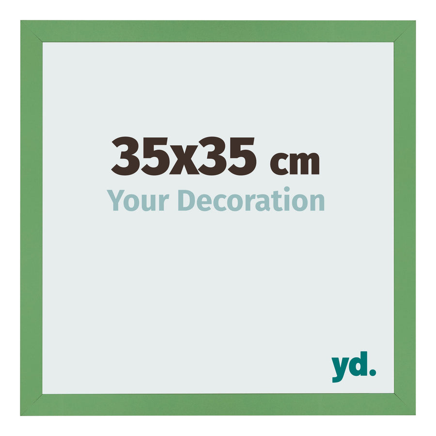 Photo Frame 35x35 cm Green MDF Bologna Front Size | Yourdecoration.com