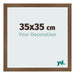 Photo Frame 35x35 cm Oak Rustic MDF Bologna Front Size | Yourdecoration.com