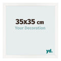 Photo Frame 35x35 cm White High Gloss MDF Bologna Front Size | Yourdecoration.com