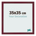 Photo Frame 35x35 cm Wine Red Swept MDF Bologna Front Size | Yourdecoration.com