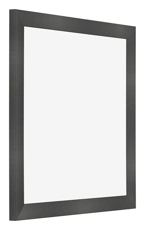 Photo Frame 35x35cm Black Silver Polished MDF Pisa Front Oblique | Yourdecoration.com