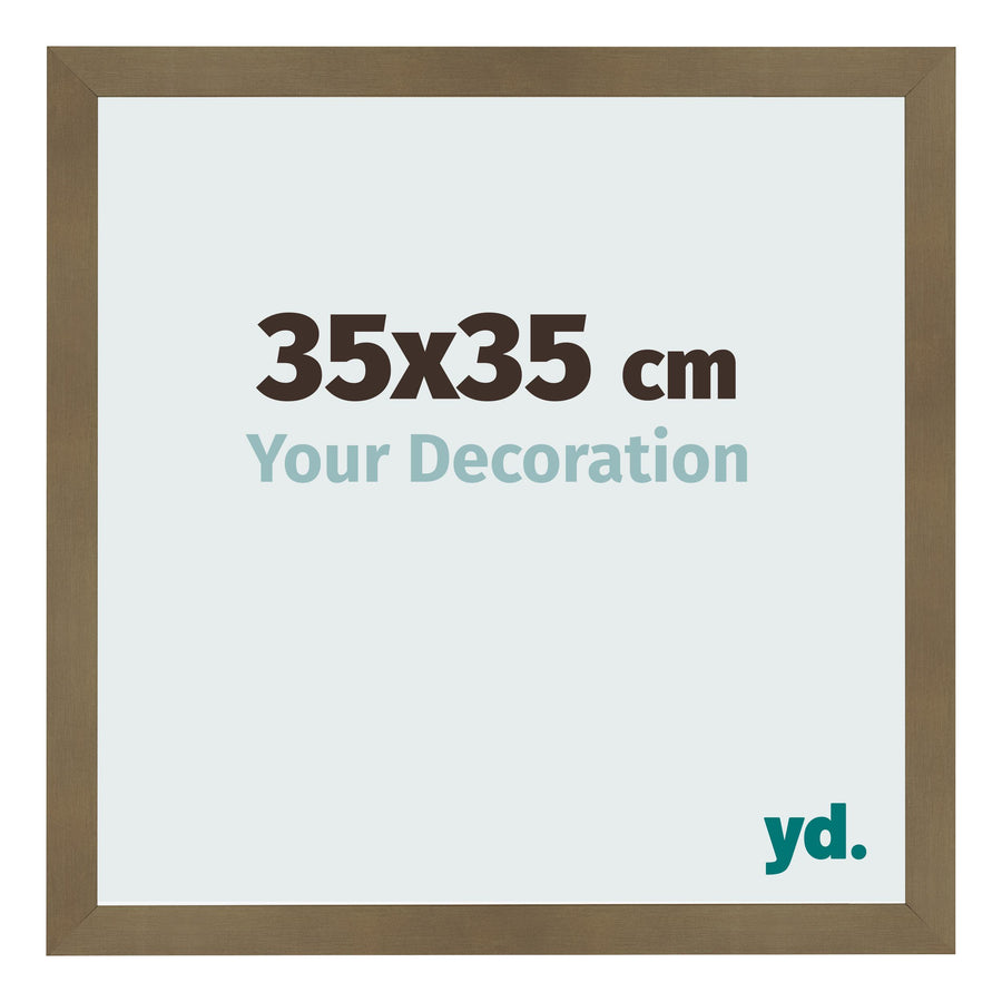 Photo Frame 35x35cm Bronze Design MDF Bologna Front Size | Yourdecoration.com
