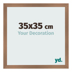 Photo Frame 35x35cm Copper Design MDF Bologna Front Size | Yourdecoration.com
