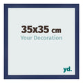Photo Frame 35x35cm Dark Blue Swept MDF Bologna Front Size | Yourdecoration.com