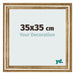 Photo Frame 35x35cm Gold Antique MDF Lazio Front Size | Yourdecoration.com