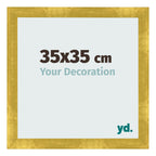 Photo Frame 35x35cm Gold Vintage MDF Pisa Front Size | Yourdecoration.com