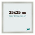 Photo Frame 35x35cm Silver Matte MDF Bologna Front Size | Yourdecoration.com