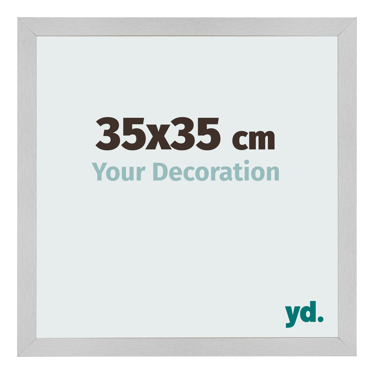 Photo Frame 35x35cm Stainless Steel MDF Bologna Front Size | Yourdecoration.com
