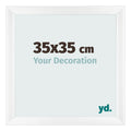 Photo Frame 35x35cm White Vintage MDF Pisa Front Size | Yourdecoration.com