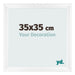 Photo Frame 35x35cm White Vintage MDF Pisa Front Size | Yourdecoration.com