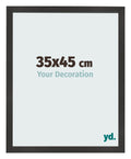 Photo Frame 35x45 cm Black Matte MDF Bologna Front Size | Yourdecoration.com