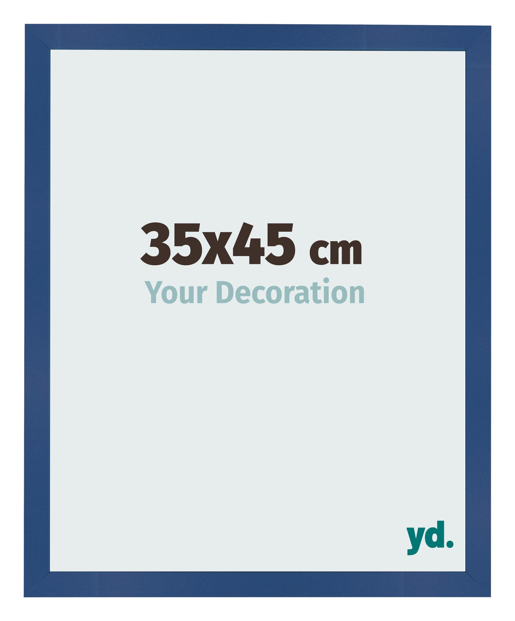 Photo Frame 35x45 cm Dark Blue MDF Bologna Front Size | Yourdecoration.com