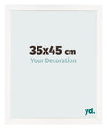 Photo Frame 35x45 cm White High Gloss MDF Bologna Front Size | Yourdecoration.com