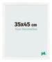 Photo Frame 35x45 cm White High Gloss MDF Bologna Front Size | Yourdecoration.com
