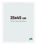 Photo Frame 35x45 cm White Matte MDF Bologna Front Size | Yourdecoration.com