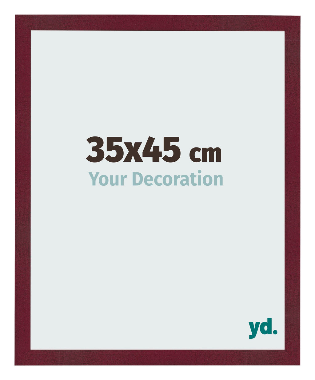 Photo Frame 35x45 cm Wine Red Swept MDF Bologna Front Size | Yourdecoration.com