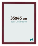 Photo Frame 35x45 cm Wine Red Swept MDF Bologna Front Size | Yourdecoration.com