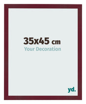 Photo Frame 35x45 cm Wine Red Swept MDF Bologna Front Size | Yourdecoration.com