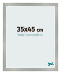 Photo Frame 35x45cm Aluminum Brushed MDF Bologna Front Size | Yourdecoration.com