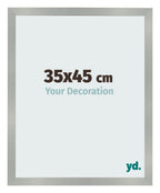 Photo Frame 35x45cm Aluminum Brushed MDF Bologna Front Size | Yourdecoration.com