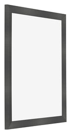 Photo Frame 35x45cm Black Silver Polished MDF Pisa Front Oblique | Yourdecoration.com