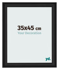 Photo Frame 35x45cm Black Woodgrain MDF Lazio Front Size | Yourdecoration.com