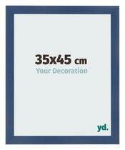 Photo Frame 35x45cm Dark Blue Swept MDF Pisa Front Size | Yourdecoration.com