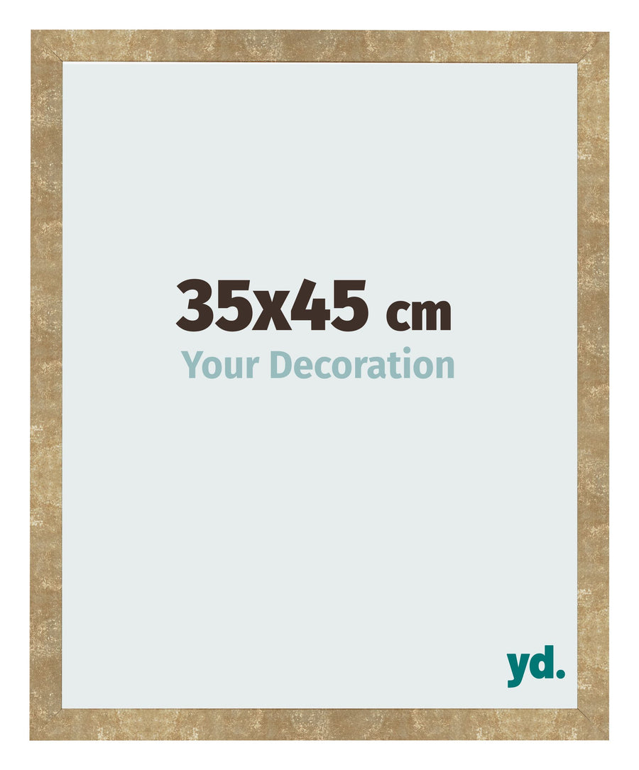 Photo Frame 35x45cm Gold Antique MDF Bologna Front Size | Yourdecoration.com