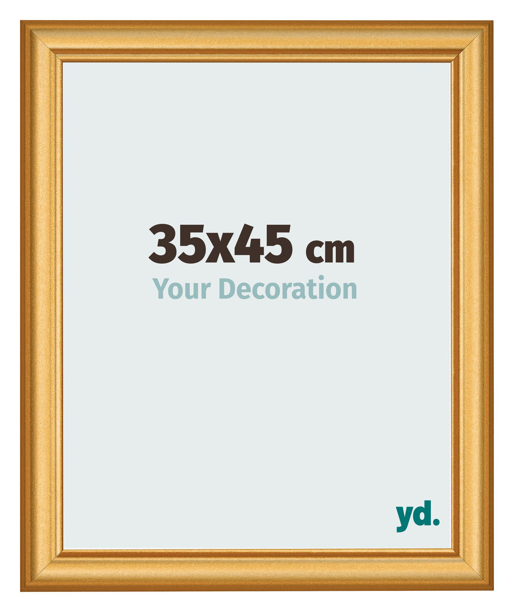 Photo Frame 35x45cm Gold Matte MDF Lazio Front Size | Yourdecoration.com