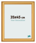 Photo Frame 35x45cm Gold Matte MDF Lazio Front Size | Yourdecoration.com