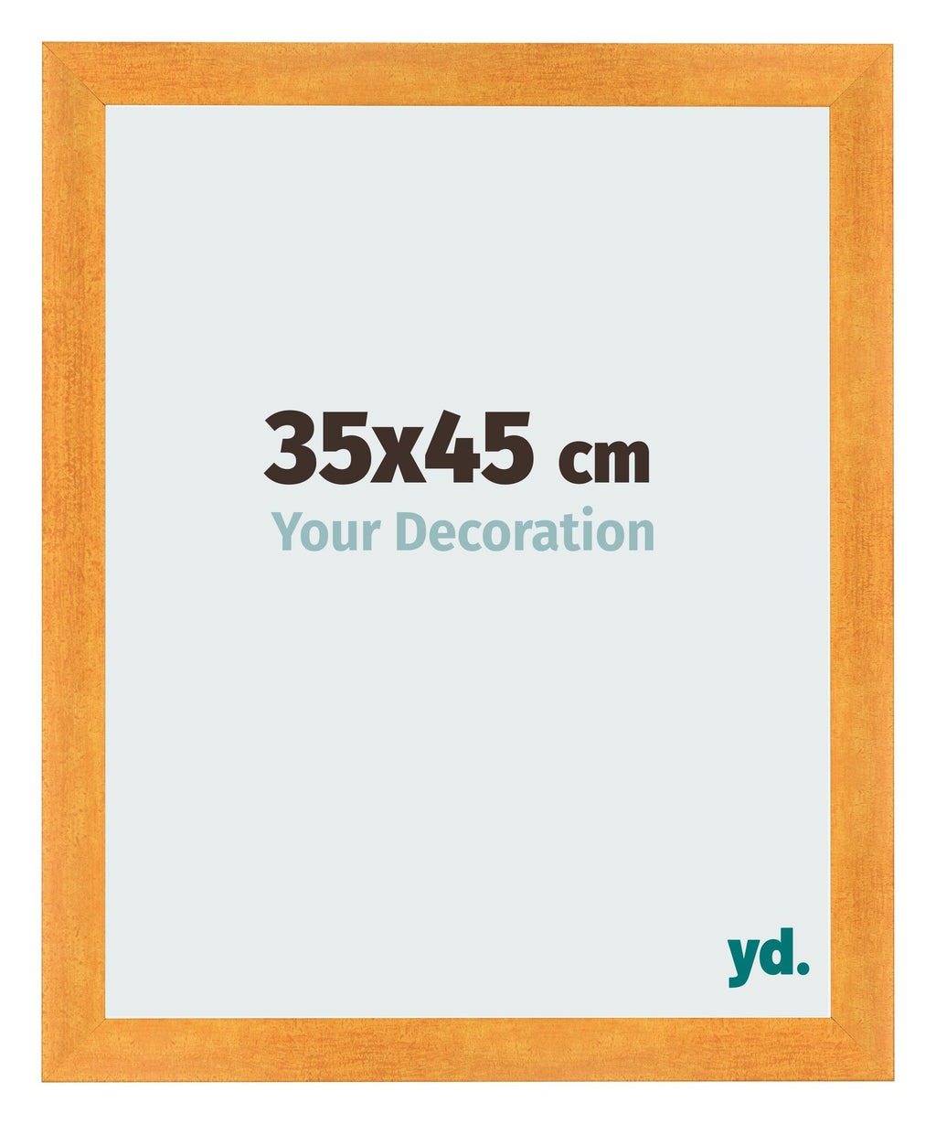 Photo Frame 35x45cm Orange MDF Pisa Front Size | Yourdecoration.com
