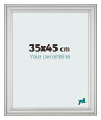 Photo Frame 35x45cm Silver Matte MDF Lazio Front Size | Yourdecoration.com
