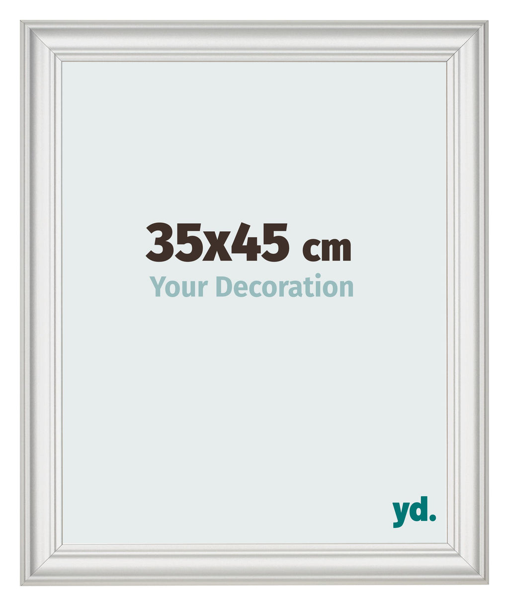 Photo Frame 35x45cm White Swept MDF Lazio Front Size | Yourdecoration.com