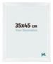 Photo Frame 35x45cm White Vintage MDF Pisa Front Size | Yourdecoration.com