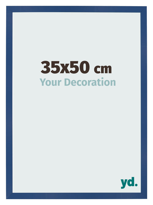Photo Frame 35x50 cm Dark Blue MDF Bologna Front Size | Yourdecoration.com