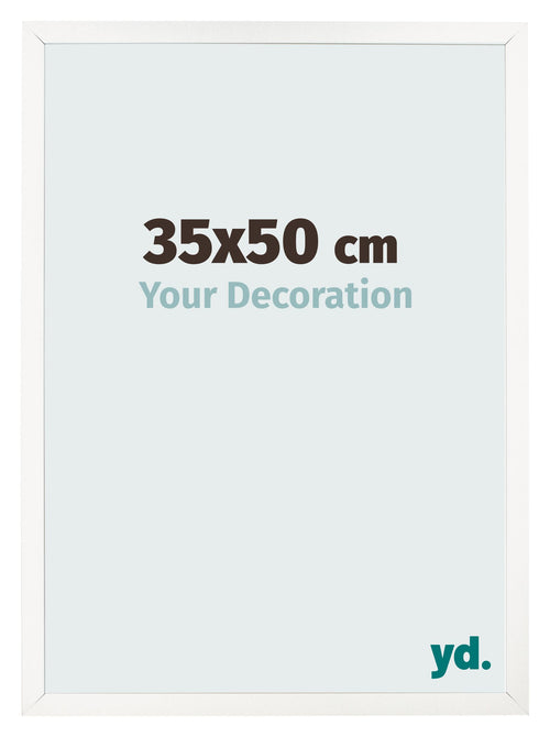 Photo Frame 35x50 cm White High Gloss MDF Bologna Front Size | Yourdecoration.com